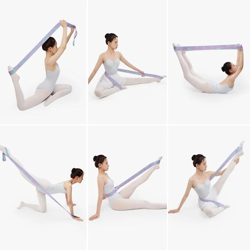 Yoga Elastic Band for Pilates Elastic Exercise Bands Resistance Physical Fitness Tension Belt Dance Gymnastics Girls Accessories