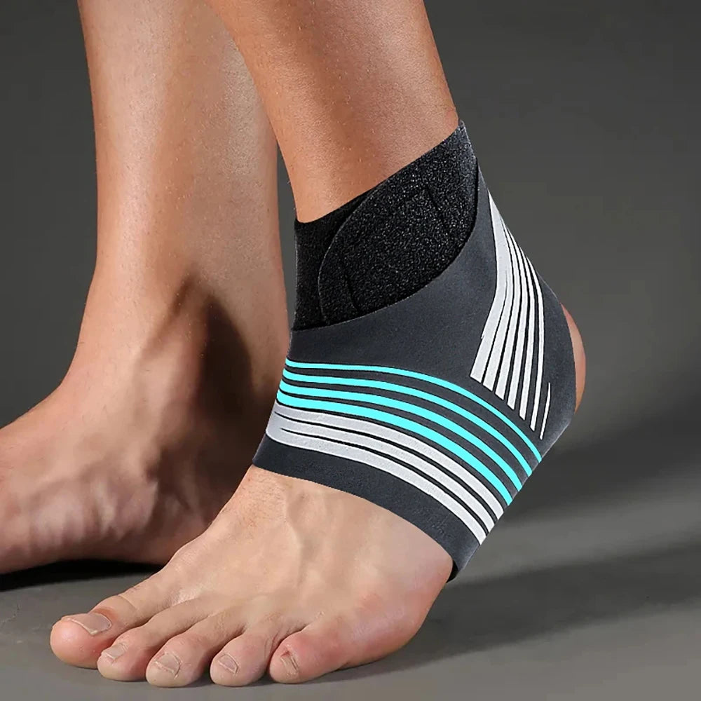 2 Piece Sports Ankle Compression Strap Ankle Support Stabilizer Tendon Pain Relief Strap Basketball Soccer Ankle Protector