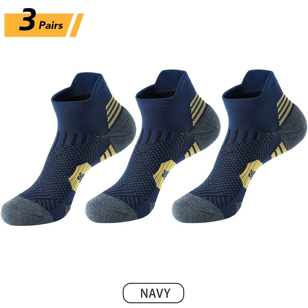 9/5/3/1 Pairs Men's Sport Socks Breathable Outdoor Running Basketball Socks Cotton Training Short Tube Socks For Men