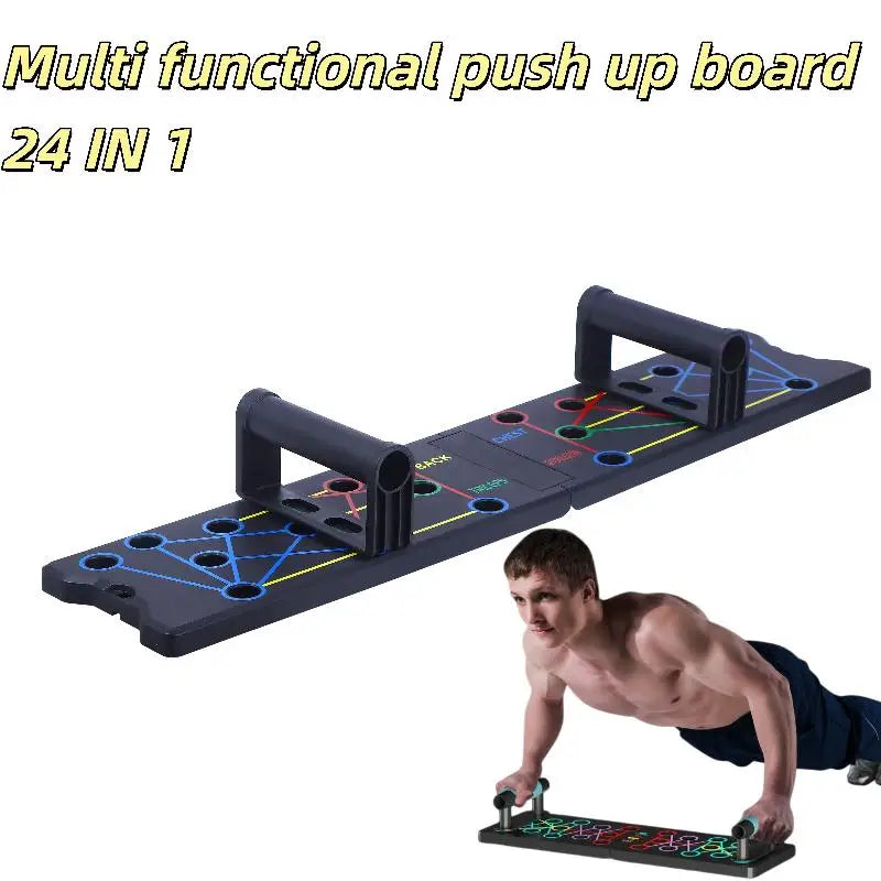 1 Set Multifunctional Thicken Push Up Board Fitness Muscle Home Gym Push Up 24 Holes Push Up Stand