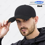 High Quality Simple Style Cotton Wide-Brim Stiff Top Baseball Cap Outdoor Casual Sports Sunshade Duckbill Cap