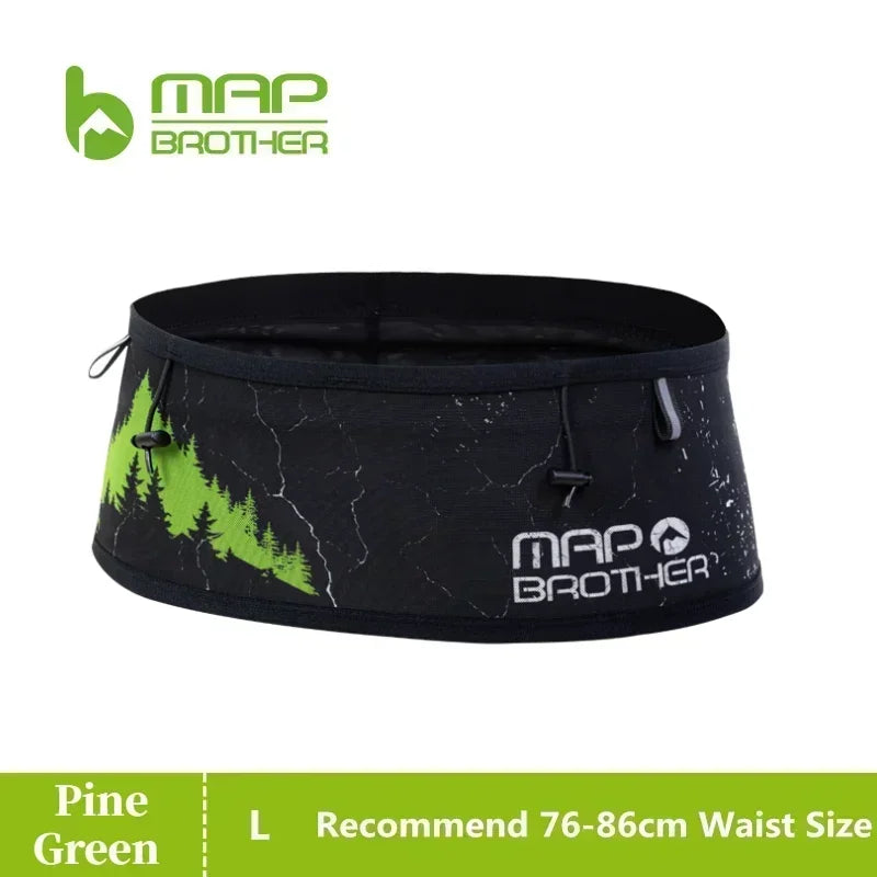 MAP BROTHER W1002 Hydration Running Belt Waist Pack Travel Money Bag Trail Marathon Gym Workout Fitness Mobile Phone Holder Bag