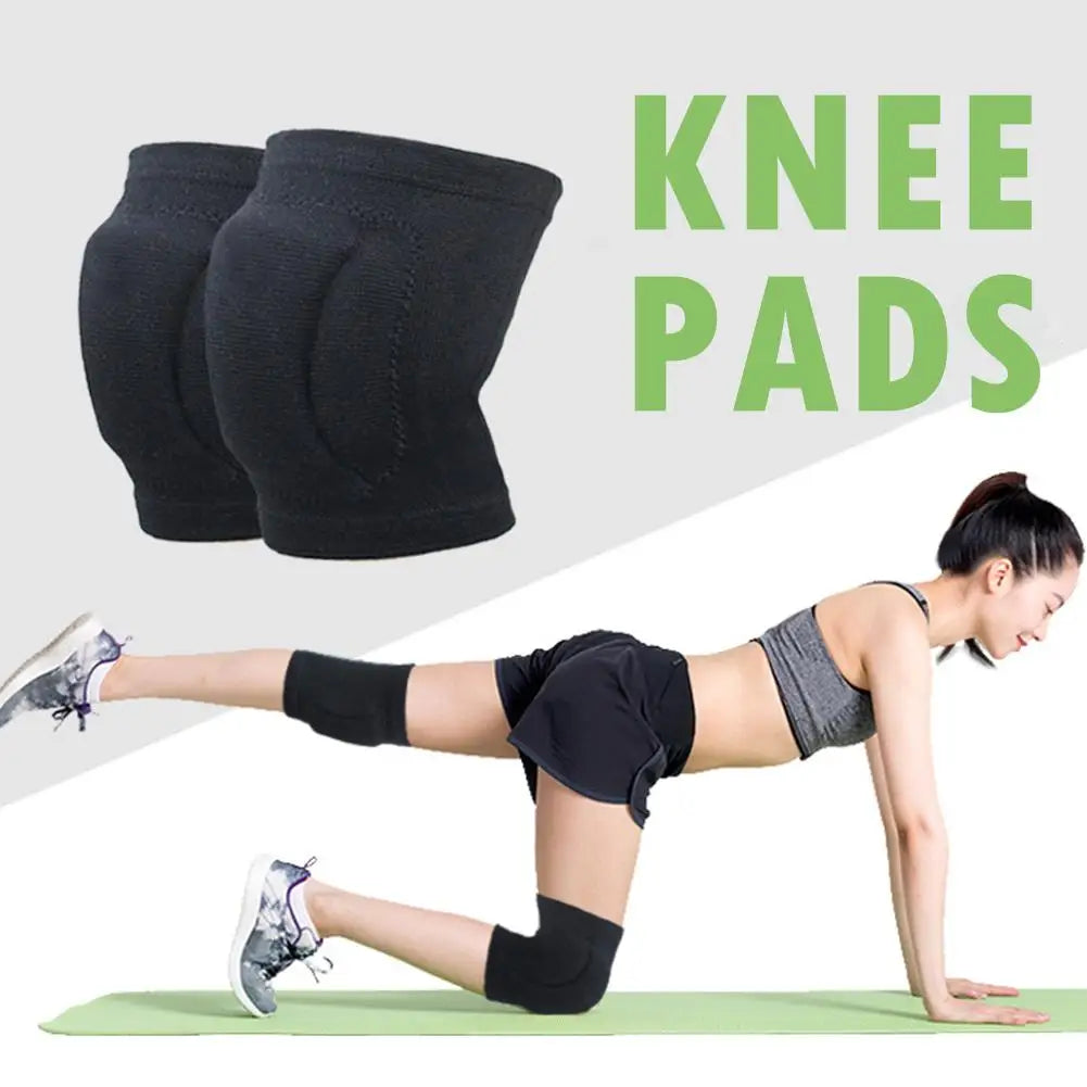2pc Sport Protective Sponge Knee Pads Breathable Knee Support Thicken Knee Brace Football Dance Yoga Tennis Running Cycling Use