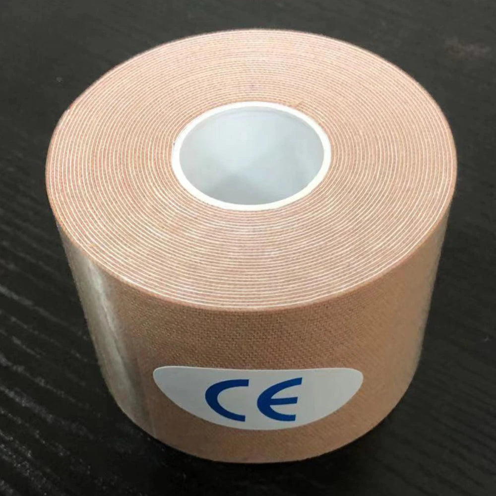1 Rolls Kinesiology Tape Waterproof Athletic Tape Uncut Kinetic Tape Elastic Muscle Knee Tape for Exercise and Daily Use 3 Size