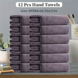 12Pcs Premium Handkerchief Set -  Quick-Dry Absorbent Towels, Ideal for Gym, Spa, Beauty Routines & Daily Facial Care Essentials