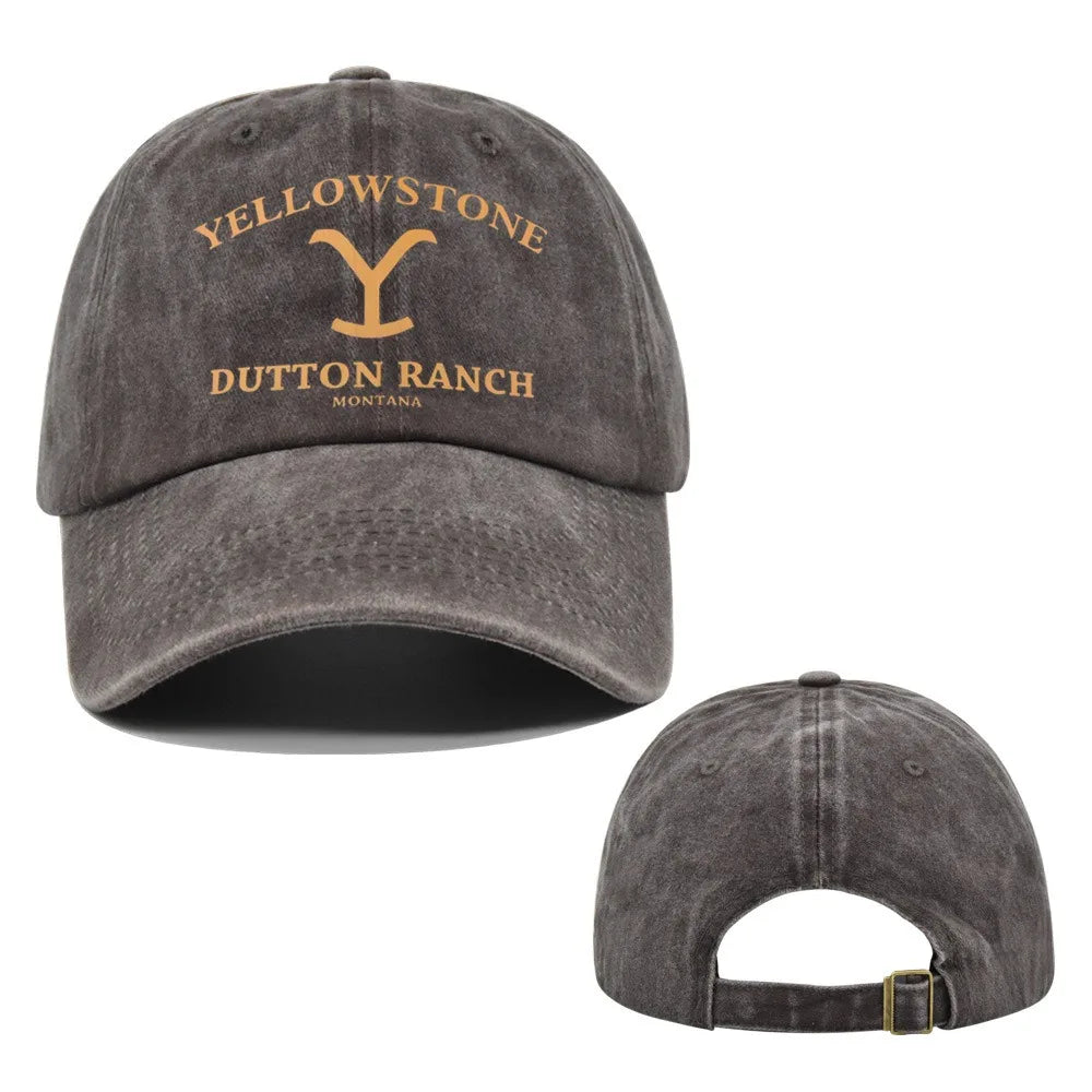 Trendy Yellowstone Dutton Ranch Baseball Cap Washed UV Protection Sports Hat Snapback Hat