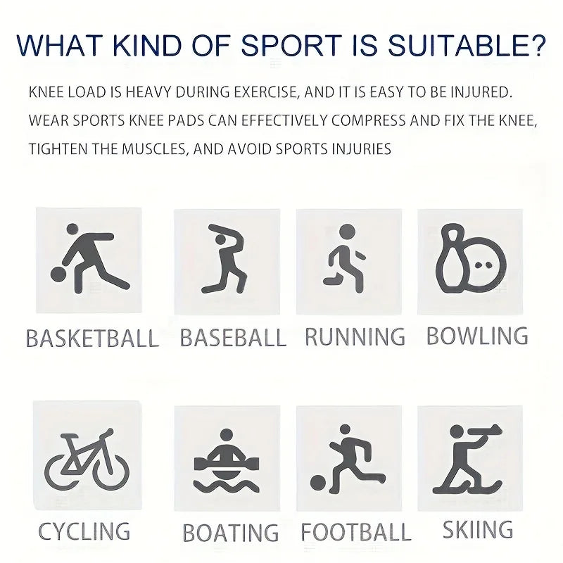 Professional Knee Brace for Basketball Compression Knee Sleeve with Silicone Spring Sport Volleyball Knee Pads