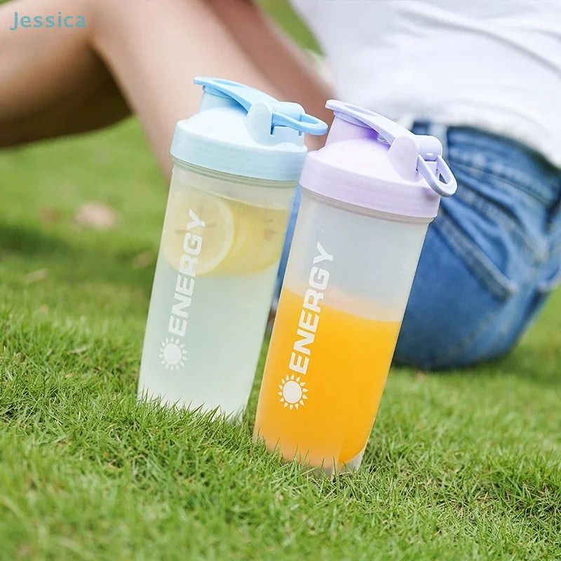 ♥500ML Energy Shaker Cup Outdoor Travel Portable Juice Cup With Powder Case Coffee Mugs Leak Proof DrinkBottle