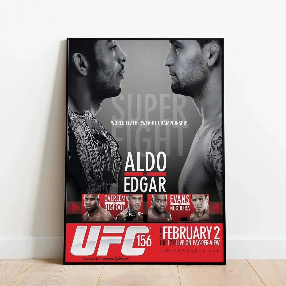 Famous Boxing Legends Posters Fighting UFC 143-180 JONES ALDO Poster Canvas Print Painting Wall Decor Gym Home Mural Cuadros
