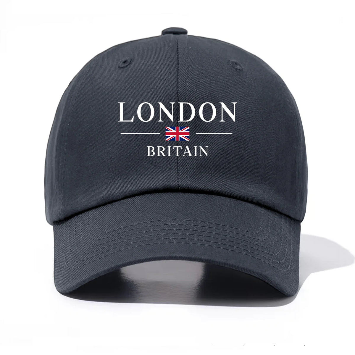 1pc London Print  Baseball Cap for Adults,  Minimalist Retro Style Casual Soft Adjustable Dad Hat, Perfect As Gift