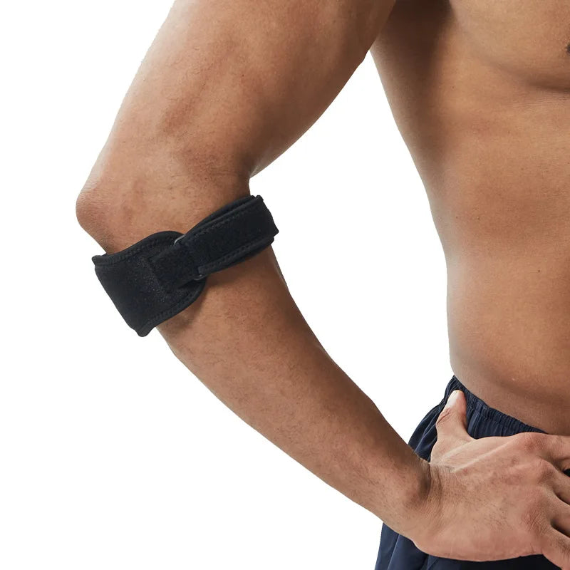 Elbow Brace for Tennis Golfer Badminton Sports Protection Adjustable Arm Band Compression Pad Tendonitis Pain Relief Men Women