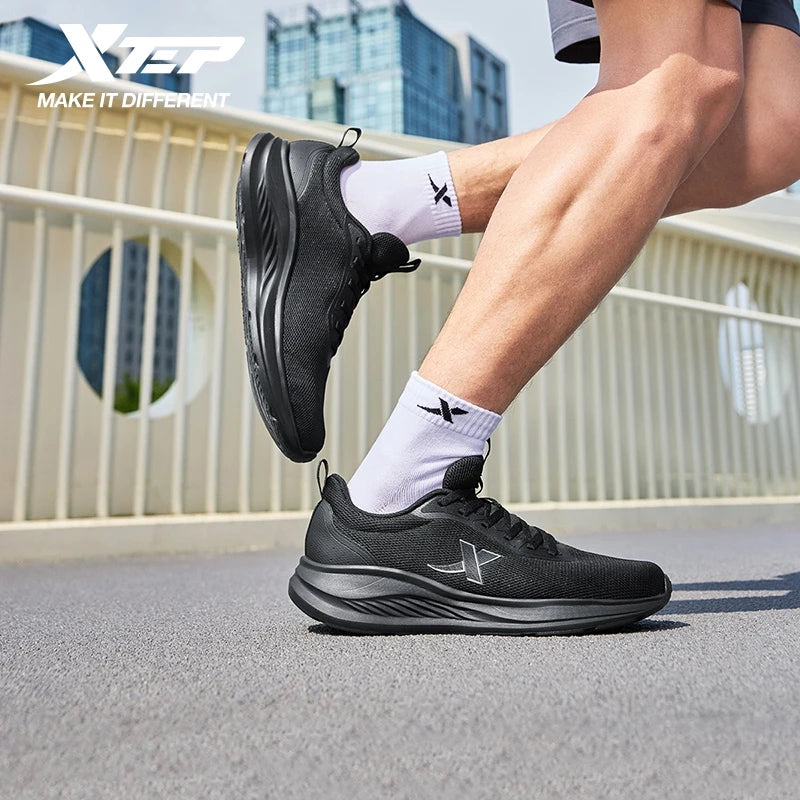 Xtep Running Shoes For Men 2025 Summer Breathable Mesh Shoes Soft-soled Shock Absorbing Lightweight Sports Shoes 875419110053