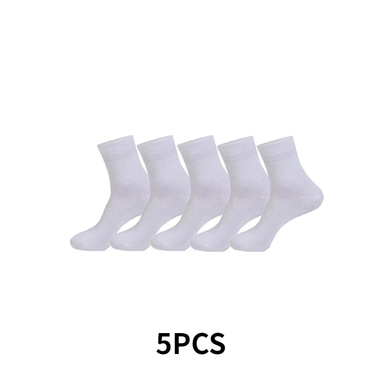 5/10 Pairs Men's Cotton Socks New Style Black Business Men Socks Soft Breathable Summer Winter for Male Socks Plus Size 38-45