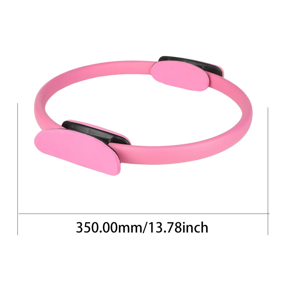 Pilates Ring Fitness Ring with Non Slip Handles Fitness Circle Flexible Resistance Exercise Equipment for Thighs Abs and Legs