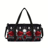 Classic Popular New skeleton 3D Printed Large Capacity Travel Bags Barrel Shape Crossbody Bag Outdoor Sports Bags Gym Yoga Bag