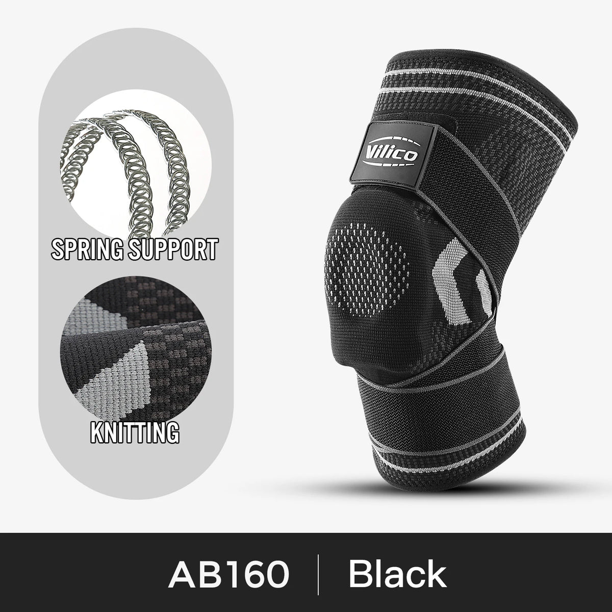Knee Brace Support Straps Knee Compression Sleeves for Men & Women Meniscus Tear Arthritis Sports Joint Pain Relief