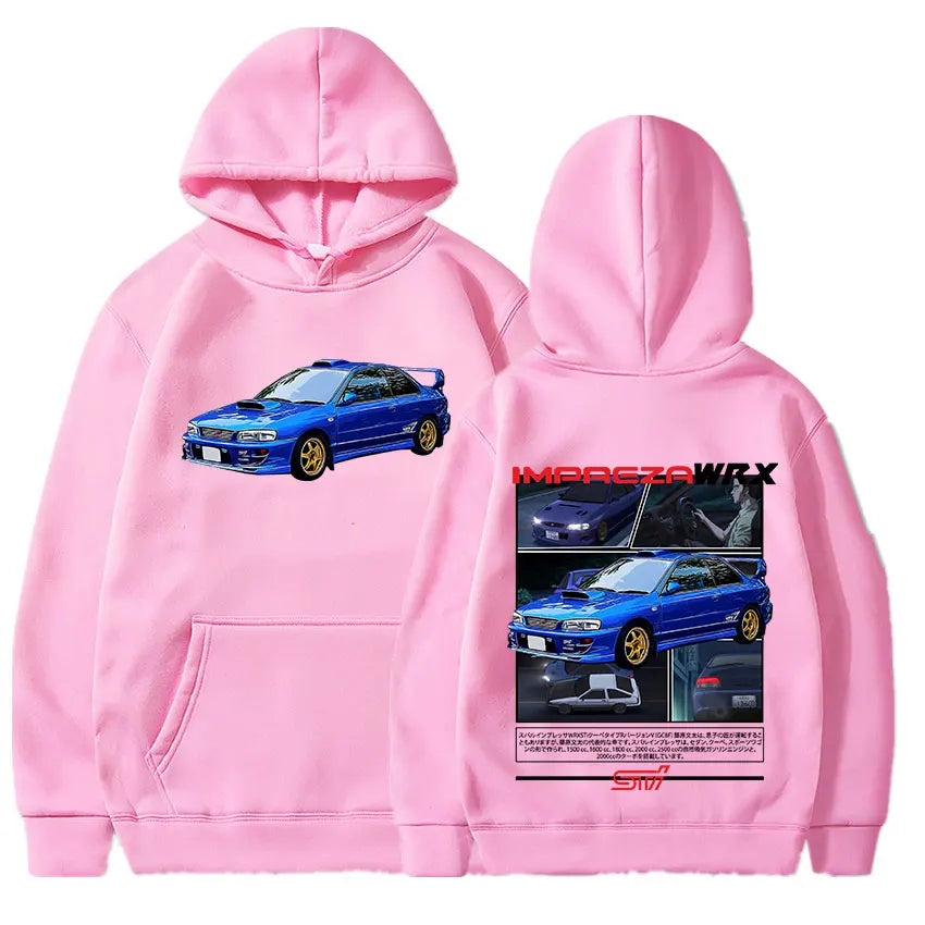 Anime Initial D Drift Racing Car AE86 Hoodie Takumi Fujiwara R34 Skyline JDM Hoodies Men Casual Oversized Long Sleeve Sweatshirt