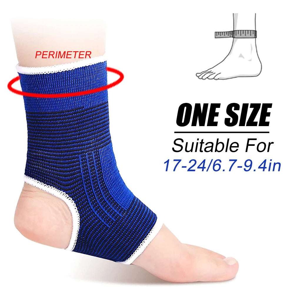 1 Pair Knitted Ankle Support For Sprains Arthritis Tendonitis Running Football Foot Protection Ankle Sleeve Sock Sports Anklet