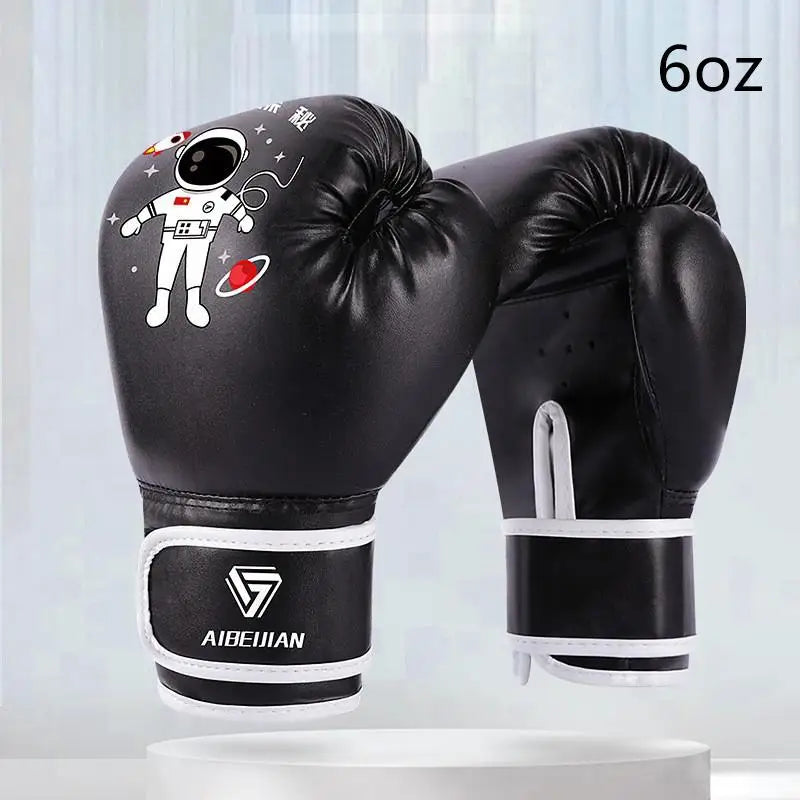4/6 Oz PU Breathable Children's Adult Professional Sanda Muay Thai Taekwondo Neutral Breathable Boxing Gloves