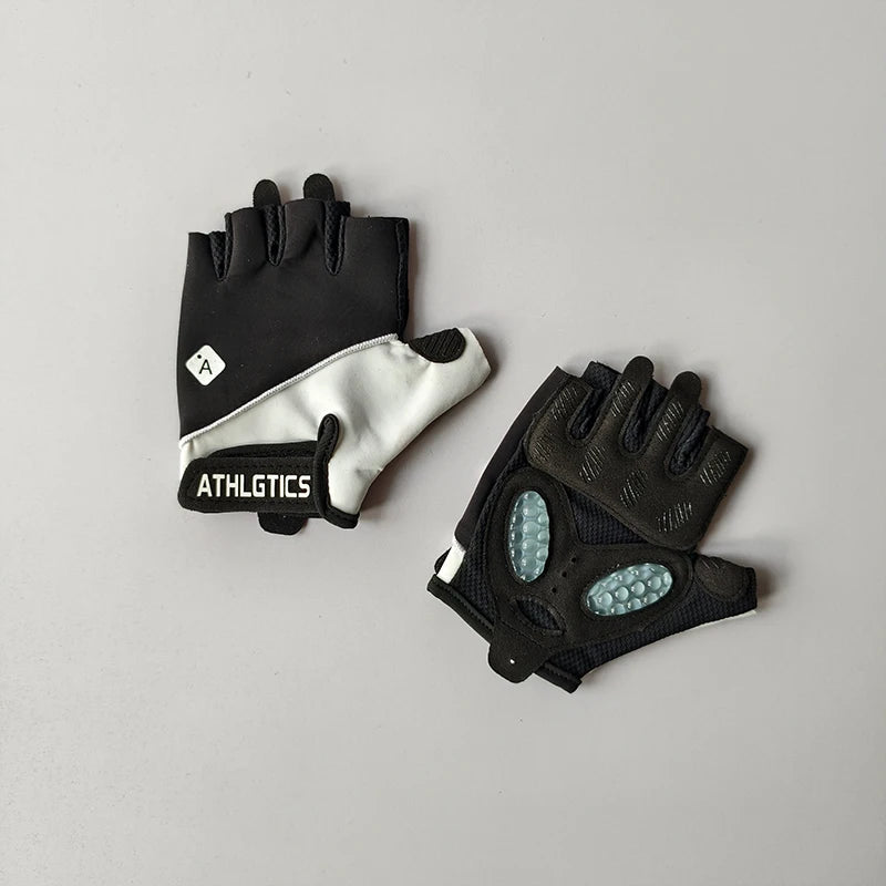 Fitness Women's Half Finger Gloves Anti Cocoon, Outdoor Cycling Anti Slip Exercise Equipment Iron Roller Skipping Rope