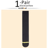 7 Pairs Man Short Silk Socks Business Thin Nylon Striped Breathable Soft Elastic Below Knee Calf Formal Wear Crew Sock Gentleman