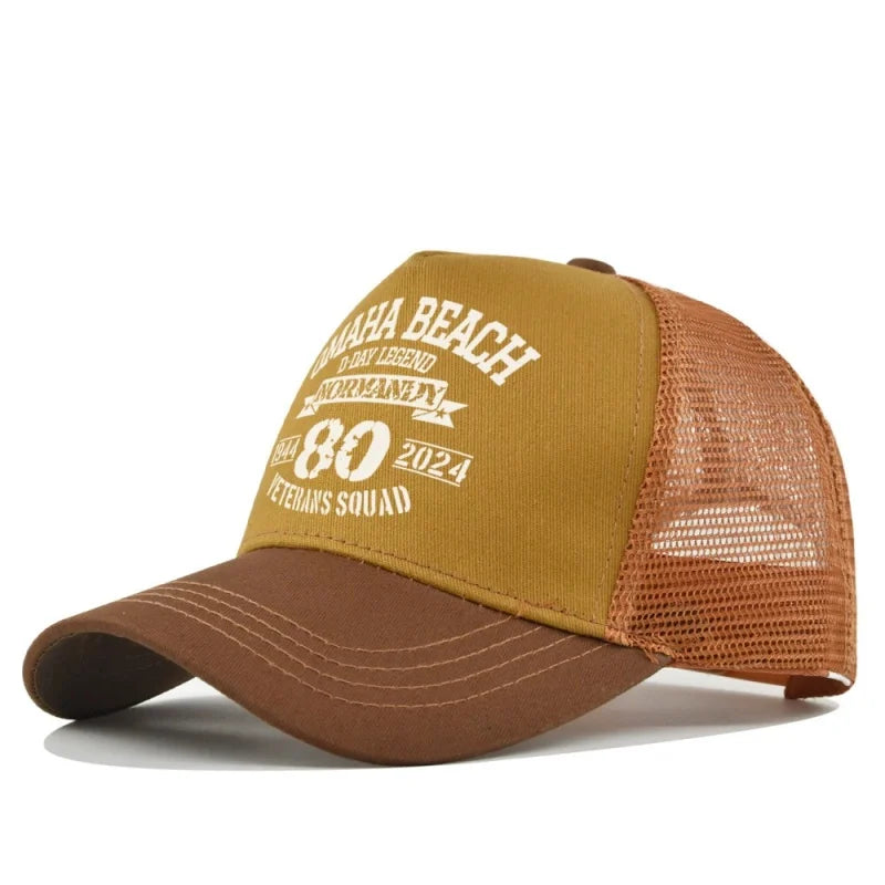 New Fashion Spring Summer Printed Mesh Breathable Baseball Cap Gorras Personality LOGO for Men WomenCouples Visor Hat Casquette