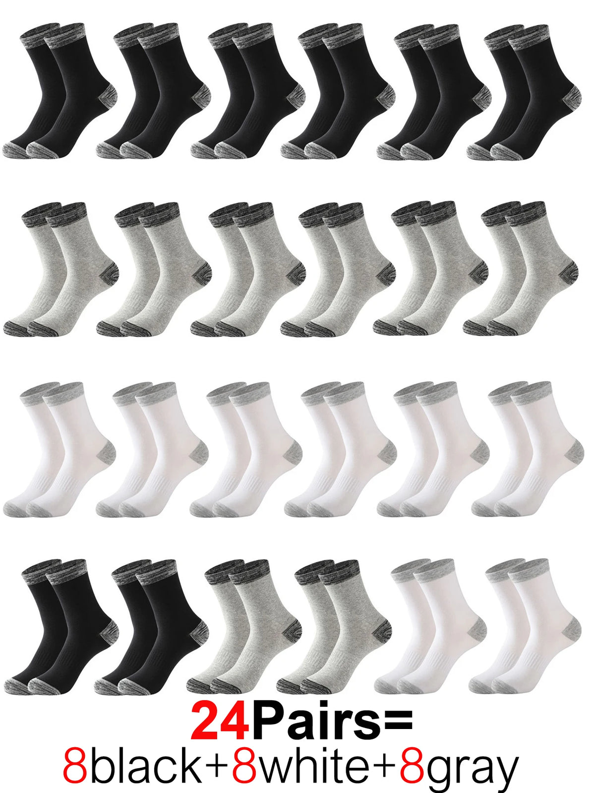 12Pairs Super Thick Merino Wool Socks Male Men Winter Thermal Cashmere Socks Fleece Terry Loop Middle Tube Socks High Quality