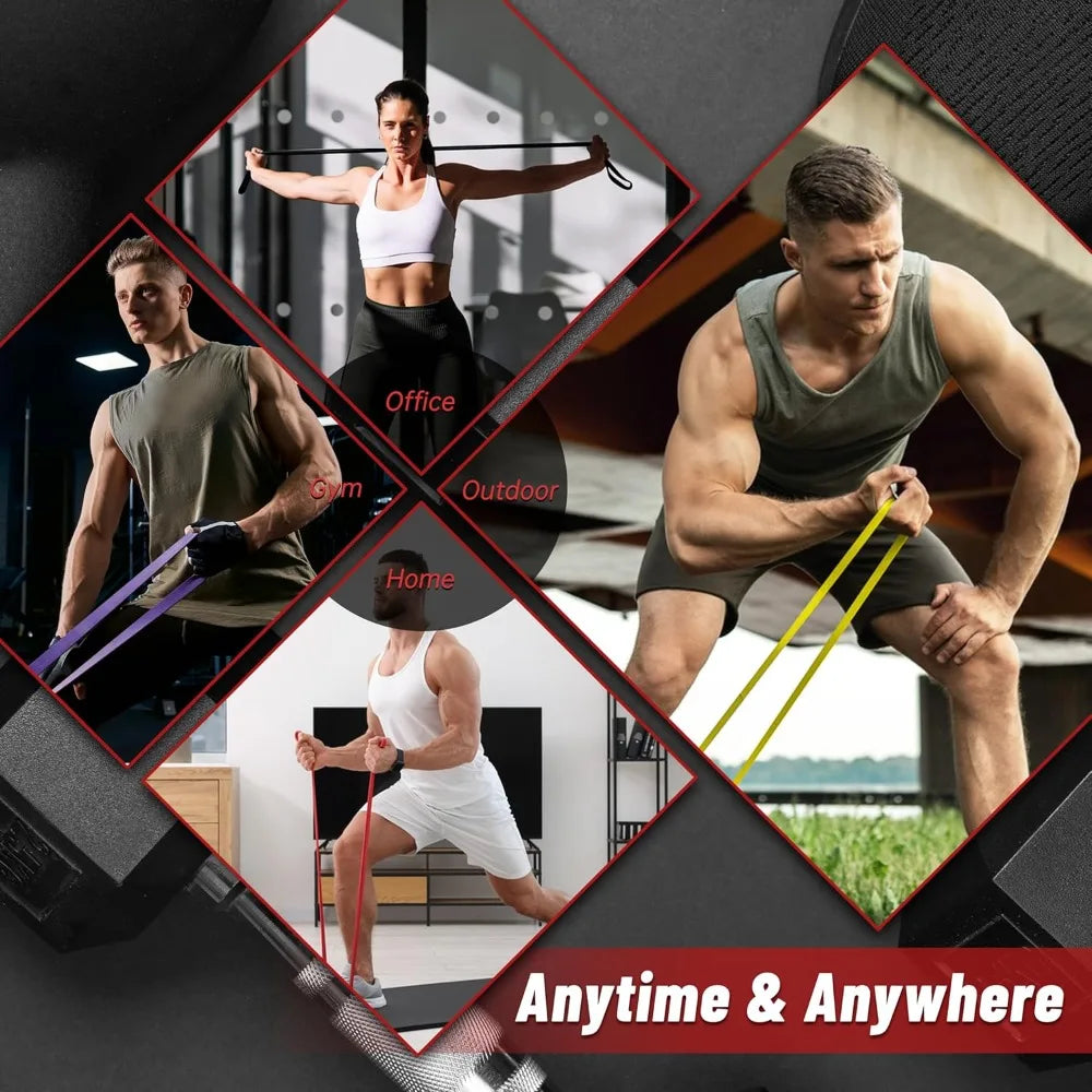 Pull Up Assistance Bands, 5-Level Resistance Bands for Working Out, Pull Up Bands for Men & Women, Exercise Bands for Full-Body