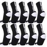 10Pairs Light Cushion Sport Socks for Men Women Football Basketball Baseball Rugby Soccer Cycling