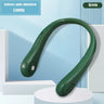 New Learless Mini Fan Hanging Neck Lazy Person Portable Turbo Sports Outdoor Silent Charging USB Soft Rubber Fan