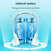2026 Summer NEW Lightweight Neck Air Cooling Fan USB Rechargeable Outdoor Travel Sport Portable Wearable Mini Hanging Neck Fan
