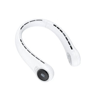 Lenovo Portable Neck Fan Bladeless USB Rechargeable Silent Cooling Fan Hands Free Wearable Long Battery Life Mini Travel Fan