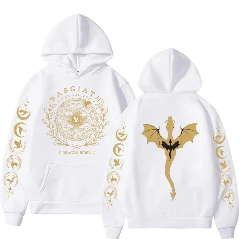 2026Fall Winter Fashion Trends Fourth Wing Graphic Hoodies Men's Long Sleeve Sweatshirts Hoodies Streetwear