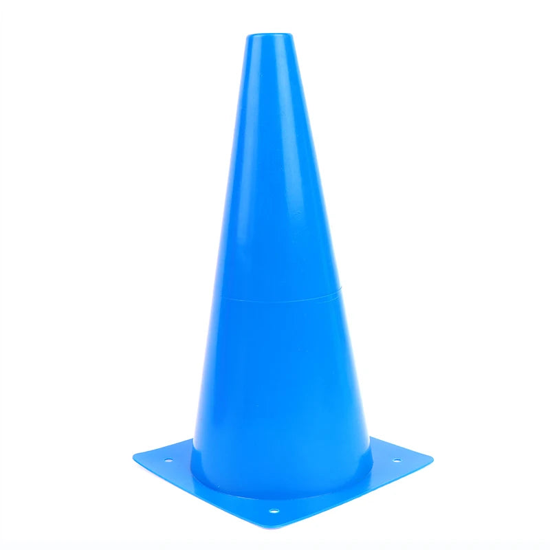 NEW 5Pcs 32CM Barrier Football Road Flat Training Cone Perforated Sign Obstacles Road Cones Soccer Basketball Training Equipment
