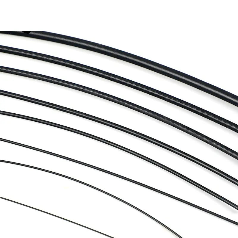 10Meters 0.8/1/1.2/1.5/2/2.5/3/4/5/6/8mm Flexible Soft Black PVC Coated 304 Stainless Steel Wire Rope Cable for Gym Machine