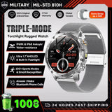 2025 Men 1.7-inch AMOLED Screen Smart Watch 1000mAh Battery Heart Rate Bluetooth Call NFC GPS Tracker Sports Fitness Watches New