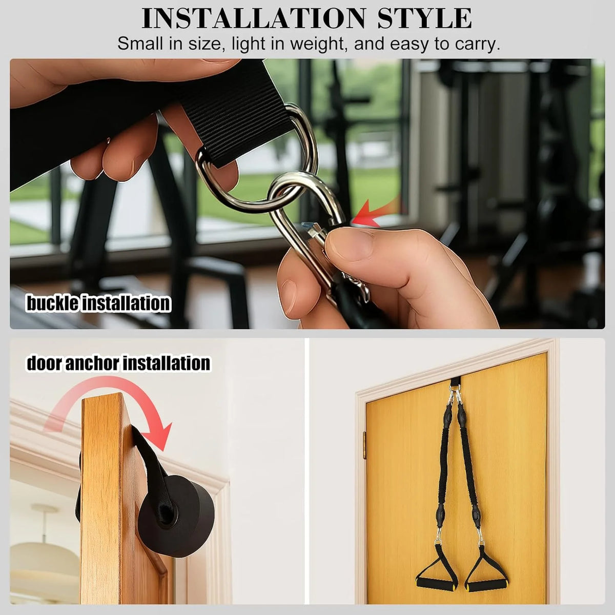 50-100LBS Pedal Tension Rope Men Abdominal Strengthen Elastic Band Tension Rope Expand Chest Strength Exercise Fitness Equipment