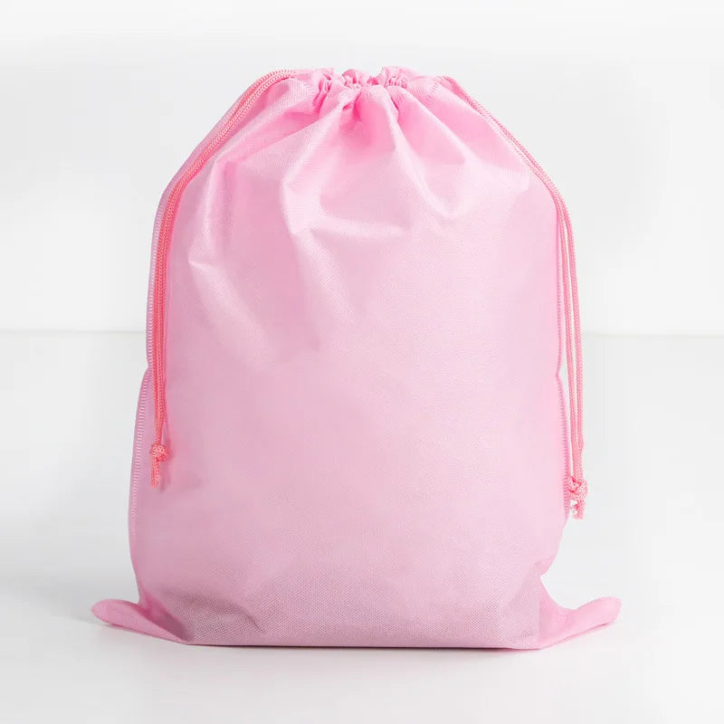 StoBag Non-woven Drawstring Bags Shoe Clothes Storage Fabric Portable Reusable Travel Organizer Pouches Custom Logo(Extra Fee)