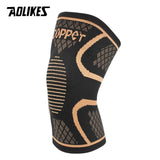 AOLIKES 1PCS Copper Knee Brace for Arthritis Pain Support - Copper Knee Sleeve for Knee Pain Compression Sleeve for Sports