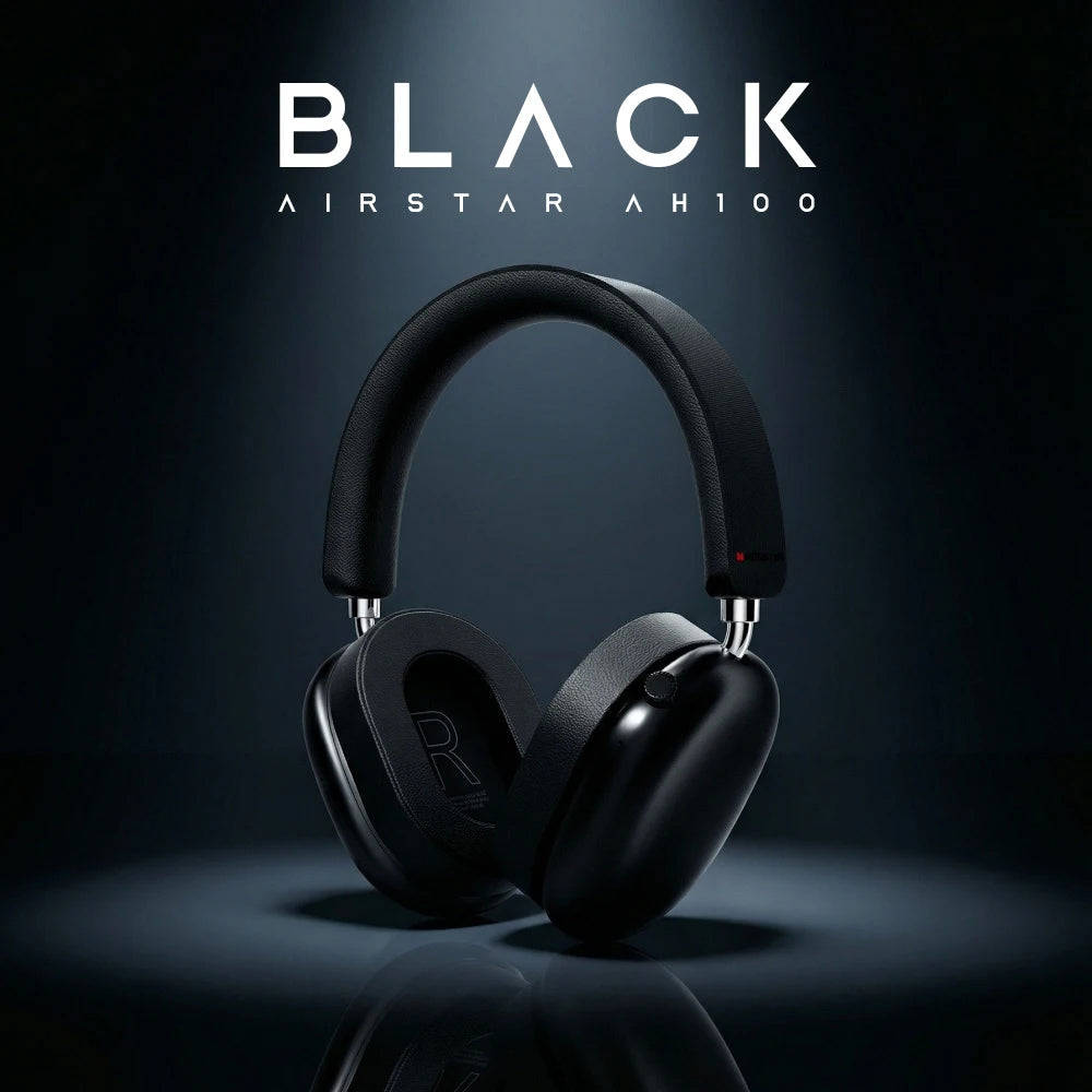 Monster AH100 ANC Over-Ear Headphone Bluetooth 6.0 -45dB Active Noise Cancelling Earphones Hifi Stereo Wire/Wireless Headset