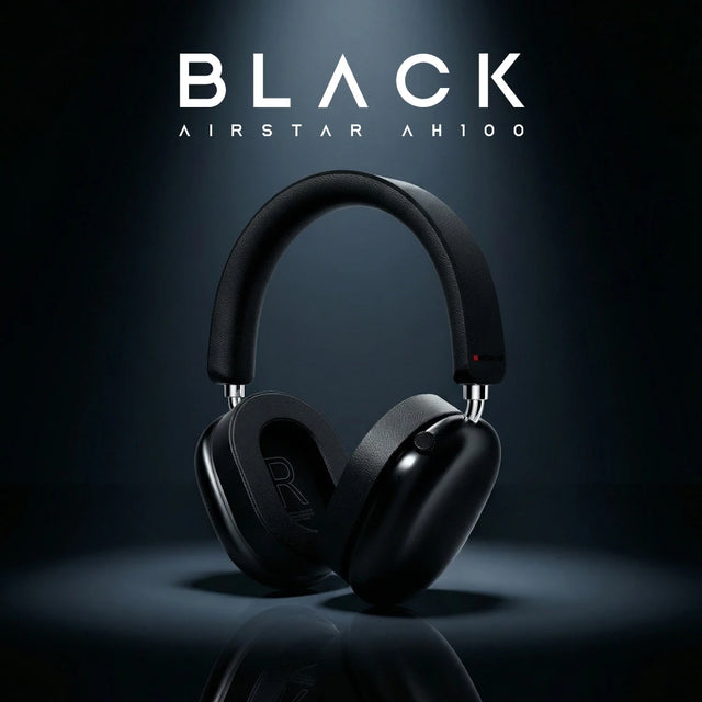 Monster AH100 ANC Over-Ear Headphone Bluetooth 6.0 -45dB Active Noise Cancelling Earphones Hifi Stereo Wire/Wireless Headset