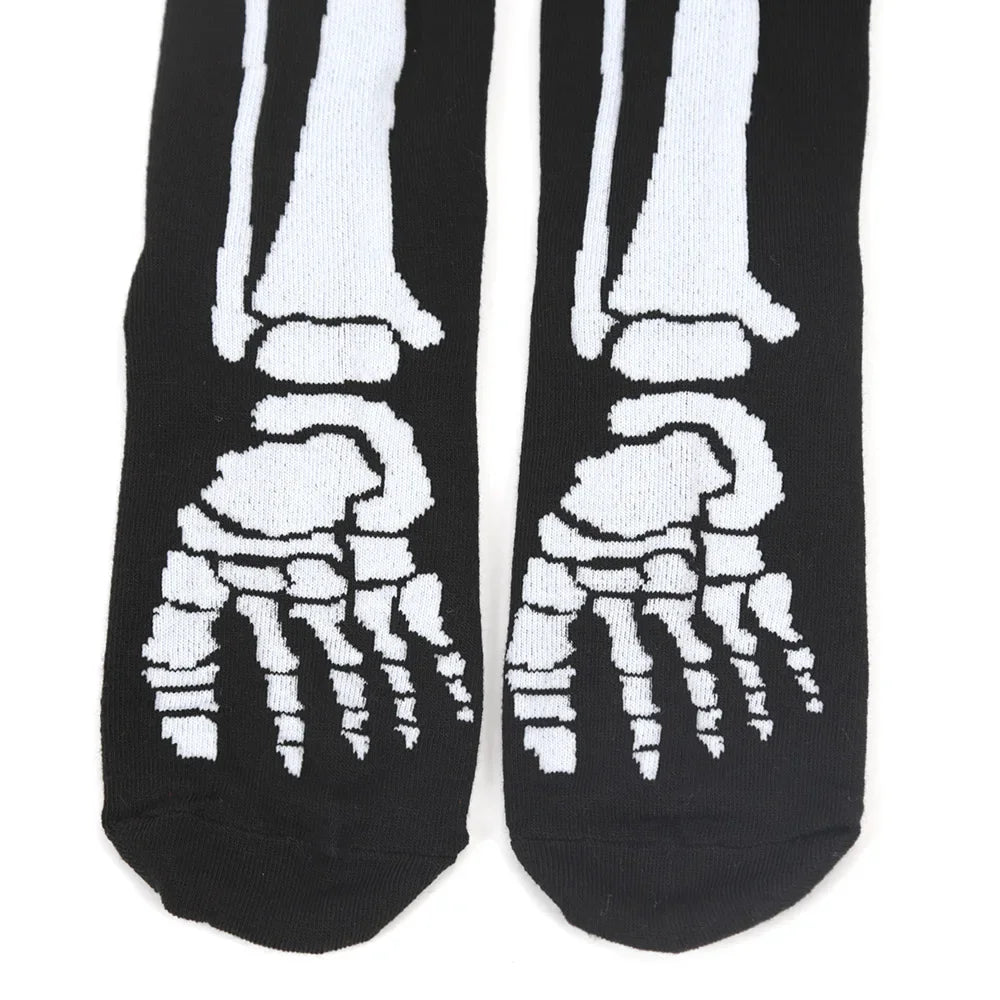 Halloween Women's Socks Personality Harajuku Warm Sock Simple Long Socks Fashion Spring Autumn for Women Men Mid Length Socks