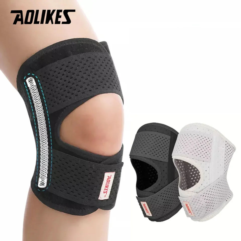 AOLIKES 1PC Knee Brace with Side Stabilizers Relieve Meniscus Tear Knee Pain Joint Pain Relief Adjustable Knee Support Knee Pads