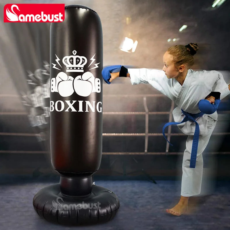 Camebust Inflatable Punching Bag, Bounce Back Bag for Boxing, Inflatable Boxing Equipment for Daily Relaxation