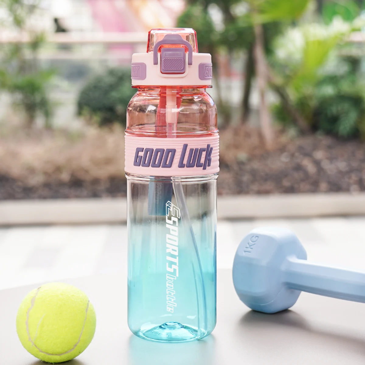 1pc 950ml/31oz 750ml/26oz 550ml/18oz Outdoor Sports Water Bottle, Suitable for Fitness, Sports, Birthday Gifts