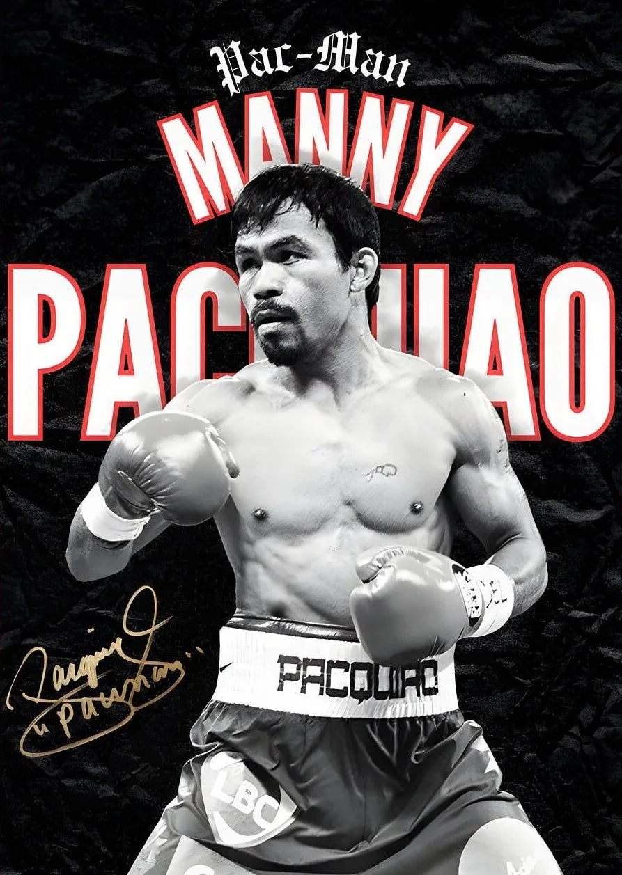 Famous Boxing Champion Posters Motivational Boxing Legends Prints Canvas Painting Wall Art Pictures Home Gym Boy's Bedroom Decor