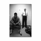 Mike Tyson Boxing Wall Art Poster Black and White Fighting Sport Print Bodybuilding Canvas Painting Motivational Gym Room Decor