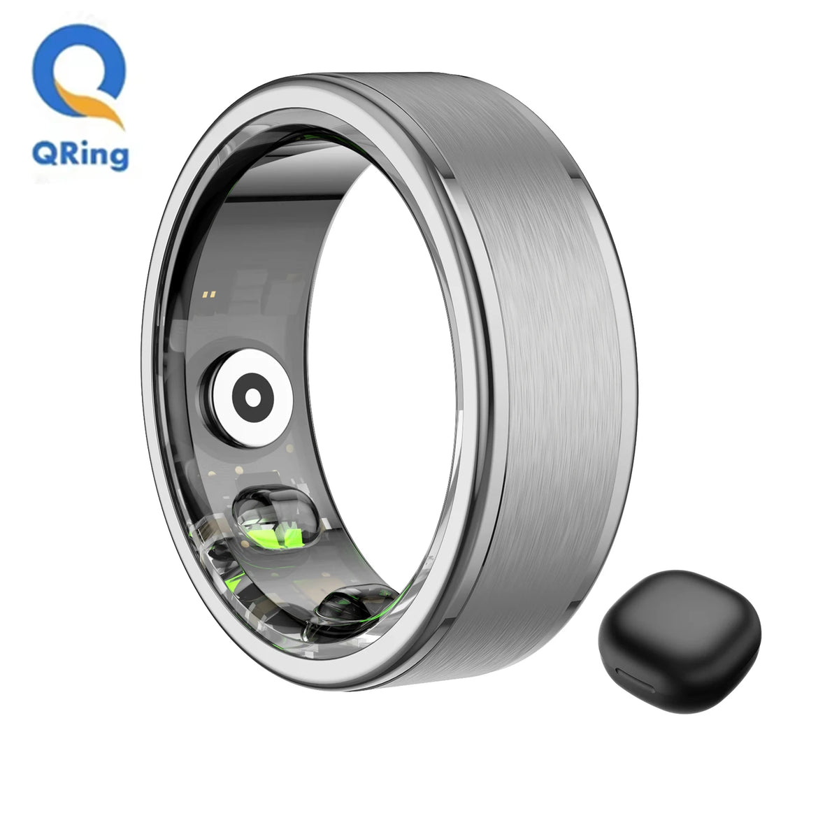 R03 Smart Ring Men Women With Charing Case,Health and Sleep Monitor,IP68 & 5ATM Waterproof,Multi-sport Mode For Andriod IOS