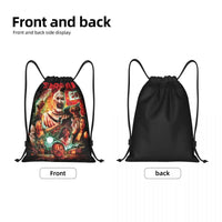 Custom Horror Movie Terrifier Drawstring Bag for Shopping Yoga Backpacks Women Men Halloween Clown Sports Gym Sackpack