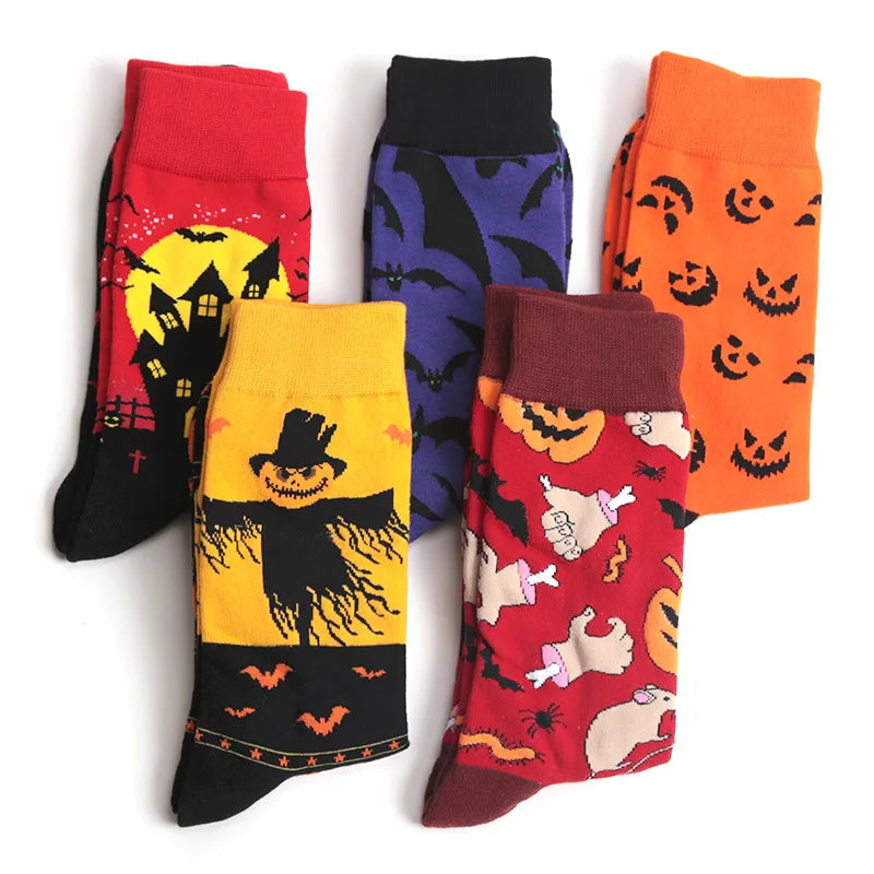 Cosplay Christmas Adult Unisex Socks Costume Accessories Socks Harajuku Autumn Warm Long Socks Halloween Props